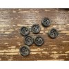 Hnědý knoflík v imitaci paroží 19,1mm , 14mm