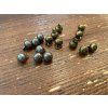 Kovový knoflík s kytičkou, (historická replika) 10mm