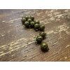 Kovový knoflík - kulička s ornamentem, (historická replika) 11mm