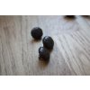 Hnědý kožený knoflík  "Football ball" 20mm, 16mm