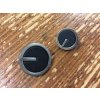 Černý kovový knoflík, 15mm a 20mm