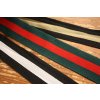 Pruhované rypsové stuhy design Gucci, 30mm