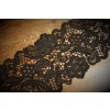Černá krajka macrame, 16,5cm