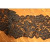 Černá krajka macrame, 16,5cm