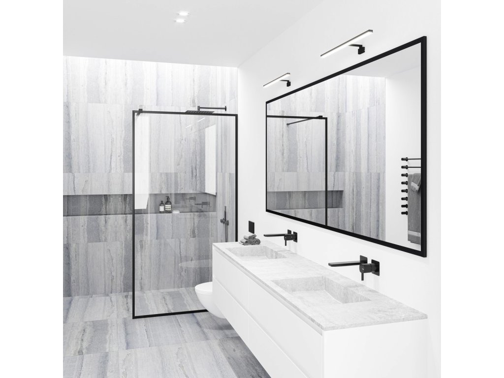 NORDLUX Koupelnové LED osvětlení nad zrcadlo MARLEE, 8,9W, teplá bílá,  černé | Wandleuchten