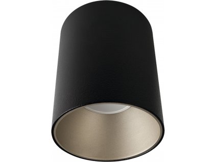 Přisazené stropní LED osvětlení EYE TONE, GU10, 1x10W, 8,9cm, kulaté, černostříbrné