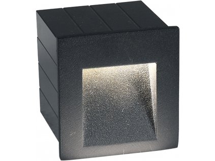 Nástěnné zápustné svítidlo STEP LED, černé