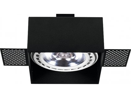 Zápustné stropní osvětlení MOD PLUS, černé, GU10, 1x75W