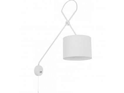 Nástěnná lampa s vypínačem VIPER, bílá