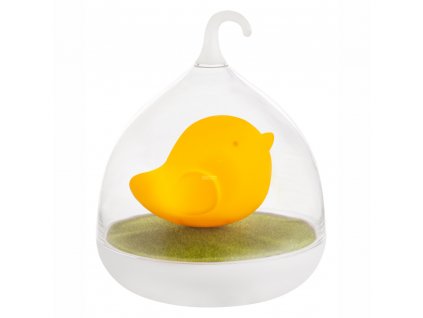 Závěsná LED dětská dekorace ve tvaru ptáčka AMPATO, oranžová
