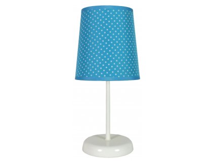 Dětská stolní lampička GABRIELE, modrá, puntíky