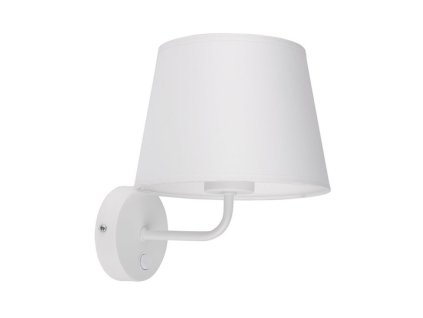 Nástěnná lampa s vypínačem FABRIZIO, bílá