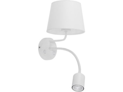 Nástěnná LED lampa s vypínačem MAJA WHITE, bílá