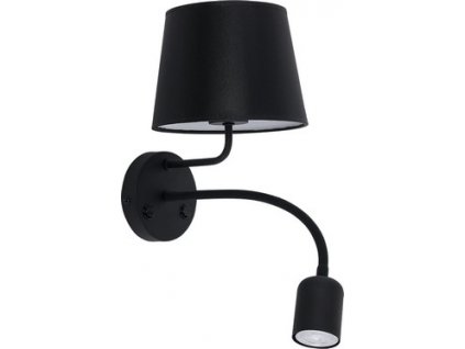 Nástěnná LED lampa s vypínačem BLACK, černá
