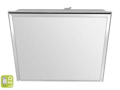 LED zápustný panel do koupelny SILVER HS, 10W, studená bílá, 28x28cm, hranatý