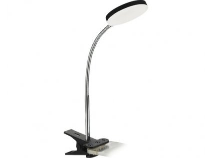 Stolní LED lampička s klipem LUCY KL C, flexibilní, černá