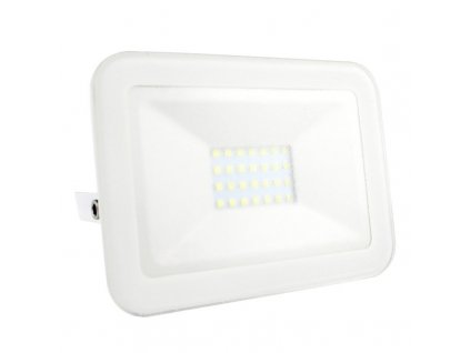 Venkovní LED nástěnný reflektor, 20W, neutrální bílá, bílý, IP65