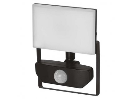 Venkovní LED nástěnný reflektor s čidlem TAMBO, 10W, neutrální bílá, černý, IP54