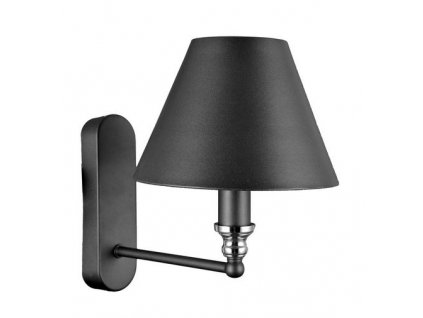 Klasická nástěnná lampa BANITO, 1xE14, 40W, šedá