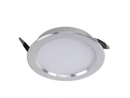 LED podhledové stropní osvětlení BELLA, 8W, teplá bílá, stříbrné, 12cm, kulaté