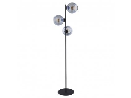 Stojací moderní lampa CARLO, 3xE27, 60W, černá