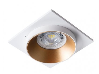 Stropní bodové vestavné osvětlení MEUTO DSL, 92x92mm, hranaté, zlatobílé