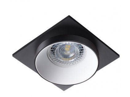 Stropní bodové vestavné osvětlení MEUTO DSL, 92x92mm, hranaté, černobílo