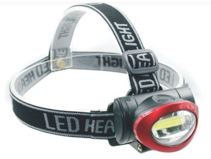 LED čelová svítilna CHIKO, 3W, 180lm, 3x AAA, 3 režimy