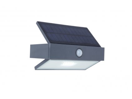 Venkovní LED nástěnné solární osvětlení s čidlem ARROW, 2,3W, denní bílá, IP44