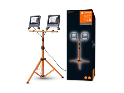 LED stojací pracovní reflektor WORKLIGHTS TRIPOD, 2x50W, 2x4500lm, 4000K, IP65