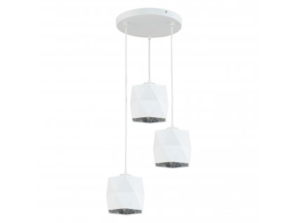 Moderní závěsné osvětlení SIRO WHITE, 3xE27, 60W, bílé