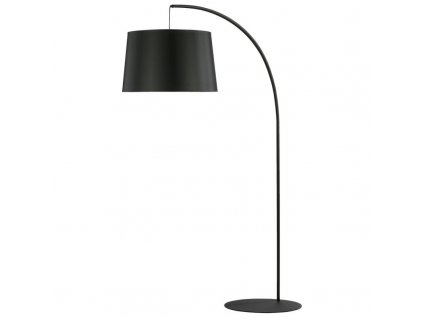 Moderní oblouková stojací lampa HANG, 1xE27, 60W, černá