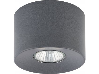 Stropní přisazené LED osvětlení ORION, 1xGU10, 10W, 8,5x11cm, kulaté, šedé