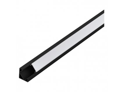 Hliníkový profil pro LED pásky CORNER PROFILE 1, 2m, černobílý