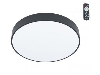 LED stropní přisazené osvětlení ZUBIETA-A, 18W, teplá bílá-studená bílá, 30cm, kulaté, černé