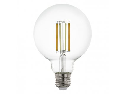 LED chytrá filamentová žárovka, E27, G95, 6W, 2200-6500K, 806lm, teplá-studená bílá, čirá