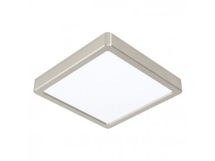 LED přisazené osvětlení FUEVA 5, 16,5W, teplá bílá, 21x21cm, hranaté, stříbrné