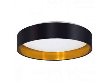 LED přisazené stropní osvětlení MASERLO 2, 24W, teplá bílá, 38cm, kulaté, černozlaté
