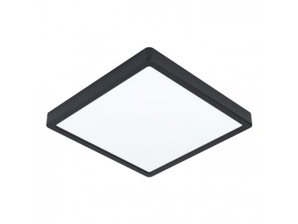 LED zápustné osvětlení do koupelny FUEVA 5, 20W, teplá bílá, 285x285mm, hranaté, černé