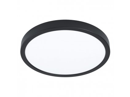 LED přisazené osvětlení do koupelny FUEVA 5, 20W, teplá bílá, 285mm, kulaté, černé