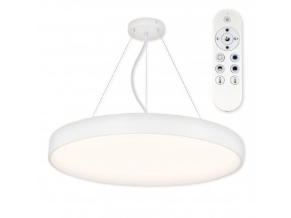 Závěsné LED osvětlení METAL 60BZ RC, 60W, teplá bílá-studená bílá, 60cm, kulaté, bílé