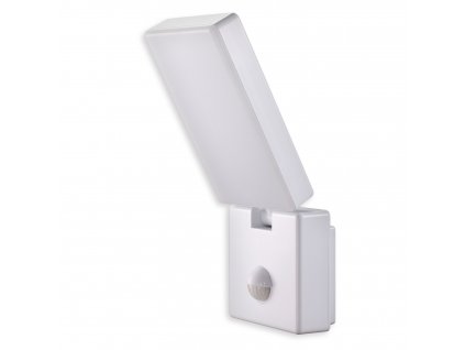 Venkovní LED nástěnné bodové osvětlení s čidlem FARO B PIR, 15W, denní bílá, IP65, bílé