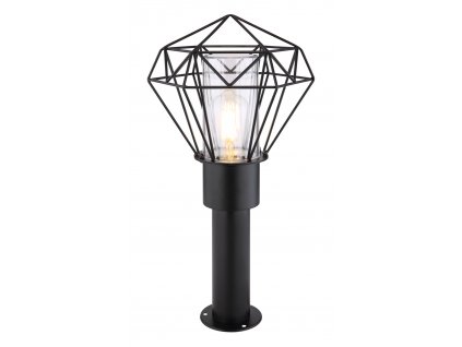 Venkovní stojací LED lampa HORACE, 1xE27, 15W, 50cm, černá