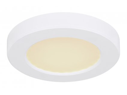 Stropní LED přisazené osvětlení LASSE, 6W, teplá bílá-studená bílá, 12,5cm, kulaté, bílé