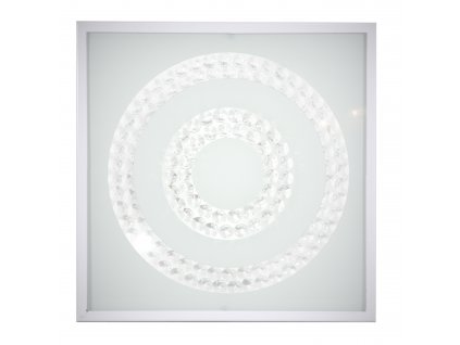 LED nástěnné / stropní osvětlení ALBA, 16W, studená bílá, 29x29, hranaté, kruhy, bílé