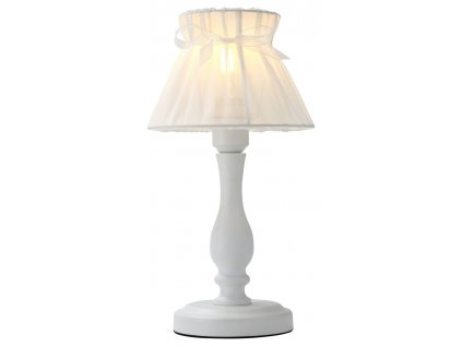 Stolní lampa v provence stylu ARMANDO, 1xE27, 40W, bílé