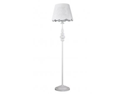 Stojací lampa v provence stylu INDIANAPOLIS, 1xE27, 60W, bílá