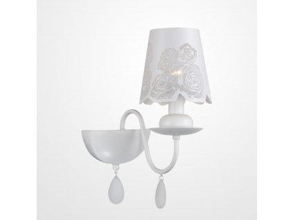 Nástěnné osvětlení v provence stylu INDIANAPOLIS, 1xE14, 40W, bílé