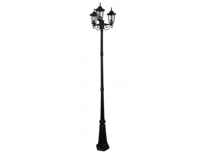 Venkovní stojací lampa MONTREAL, 3xE27, 60W, 250cm, černá