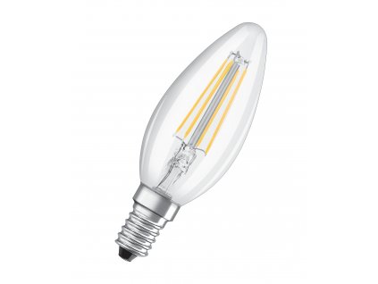 LED filamentová žárovka VALUE, E14, Candle, 4W, 470lm, 2700K, teplá bílá